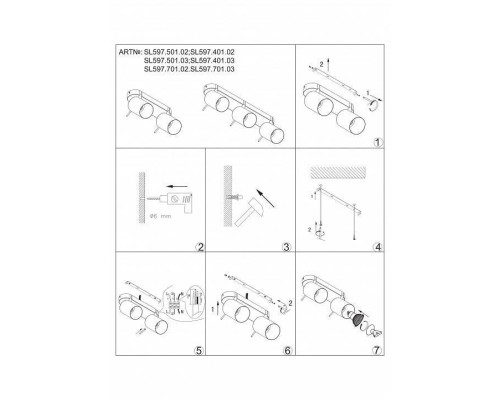 Спот ST-Luce Fanale SL597.501.02