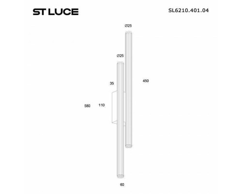 Накладной светильник ST-Luce LILT SL6210.401.04