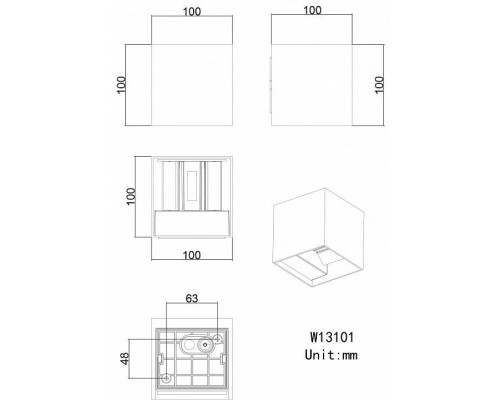 Накладной светильник ST-Luce Brik SL9513.701.01