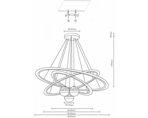 Подвесной светильник Velante Velante 431-303-06