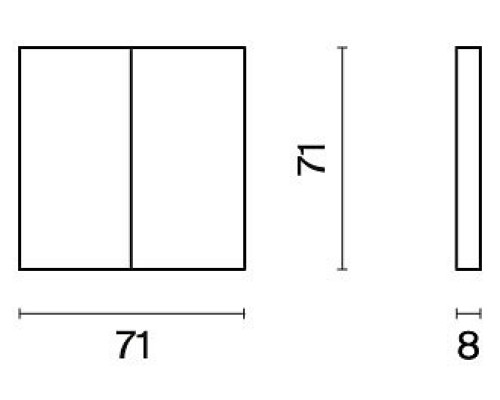 Клавиши для выключателя двухклавишного Voltum S70 VLS000303