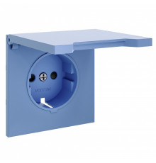 Накладка для розетки с заземлением и со шторками с крышкой Voltum S70 VLS000815