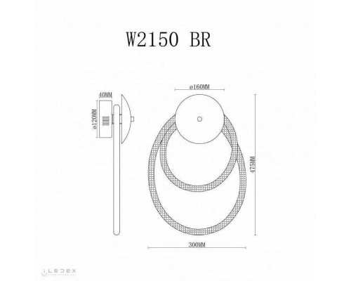 Бра iLedex Cross W2150 BR