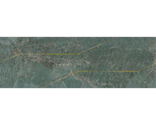 Эвора Декор зеленый глянцевый обрезной OS\C214\13116R 30х89,5