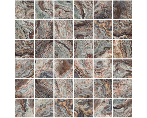 Brouni Мозаика коричневый 30х30