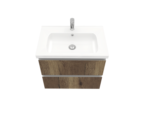 Тумба подвесная ELECTRA 70 под умыв-к Creavit Ideal 70, дуб Рока, LE-WCAB-70-222