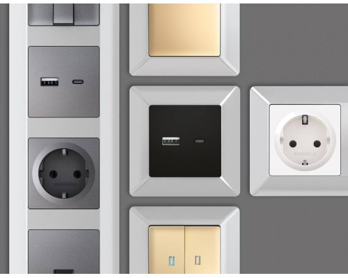 Рамка на 1 пост Ambrella Volt Line AF110401