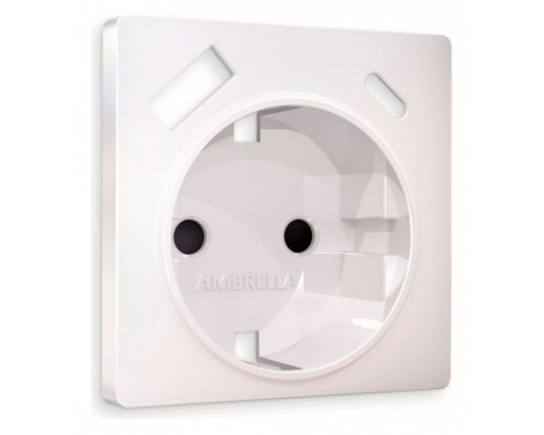 Накладка для розетки с заземлением и со шторками и 2хUSB type A и C Ambrella Volt Quant AP2100