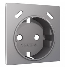 Накладка для розетки с заземлением и со шторками и 2хUSB type С Ambrella Volt ALFA AP5105