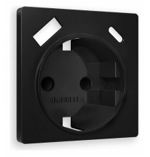 Накладка для розетки с заземлением и со шторками и 2хUSB type A и C Ambrella Volt Quant AP8100