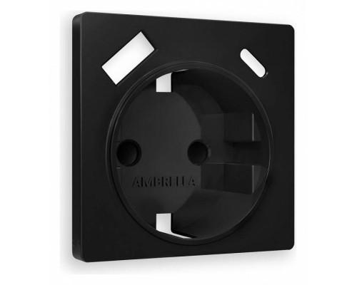 Накладка для розетки с заземлением и со шторками и 2хUSB type A и C Ambrella Volt Quant AP8100
