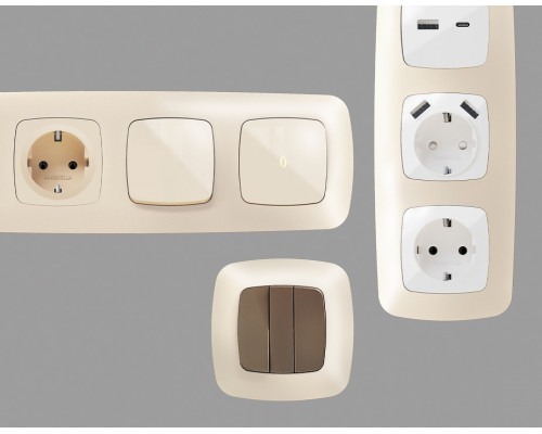 Рамка на 1 пост Ambrella Volt Ecta OF140331