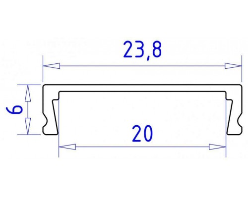 Профиль накладной Ambrella Light GP GP1800WH