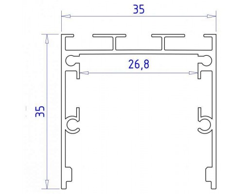 Короб накладной Ambrella Light Profile System GP GP2550AL