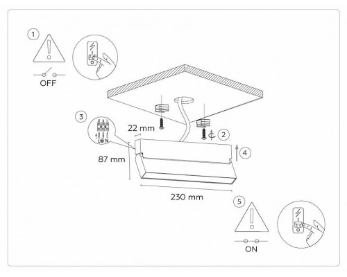 Накладной светильник Ambrella Light TA TA1818