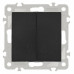 Выключатель для жалюзи без рамки Arte Milano 206 206.38-2.black