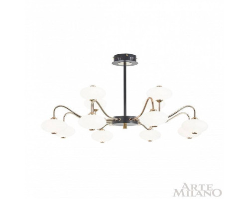 Люстра на штанге Arte Milano Neapolis 273908/12 BK/GD