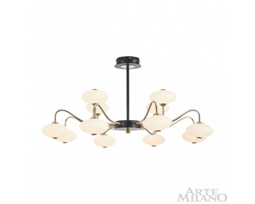 Люстра на штанге Arte Milano Neapolis 273908/12 BK/GD