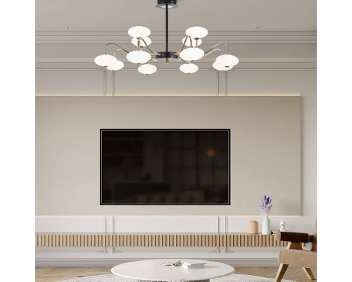 Люстра на штанге Arte Milano Neapolis 273908/12 BK/GD