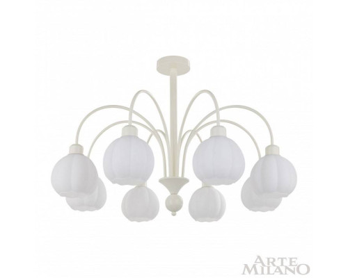 Люстра на штанге Arte Milano AM-Napoli 8 ламп D800 слоновая кость 315066/D800/8 IV