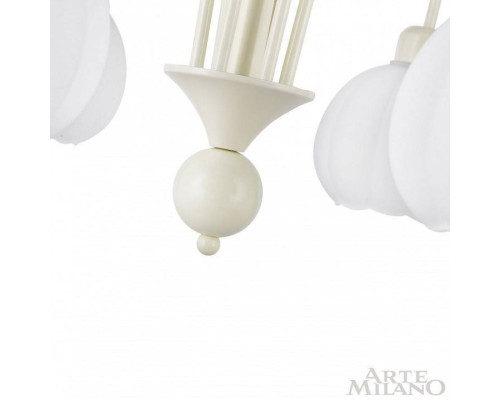 Люстра на штанге Arte Milano AM-Napoli 8 ламп D800 слоновая кость 315066/D800/8 IV