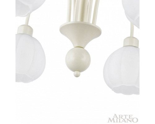 Люстра на штанге Arte Milano AM-Napoli 8 ламп D800 слоновая кость 315066/D800/8 IV