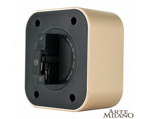 Розетка с заземлением на треке Arte Milano Am-track-sockets 380022TS/ES Gold