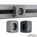 Розетка с заземлением на треке Arte Milano Am-track-sockets 380022TS/ES Grey