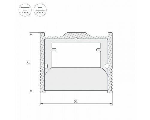 Крепеж Arlight WPH-FLOOR22-2000 ANOD 023291