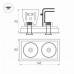 Встраиваемый светильник Arlight CL-SIMPLE-S148x80-2x9W Day4000 (BK, 45 deg) 026877