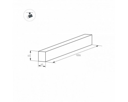 Трек накладной Arlight MAG-45 026904(1)