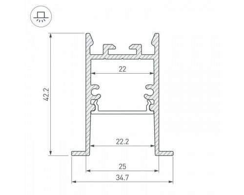 Профиль встраиваемый Arlight SL-COMFORT 031764