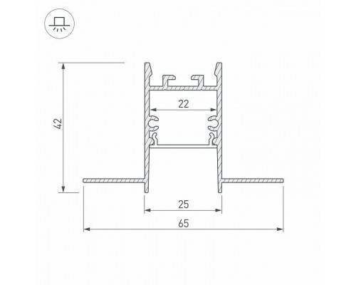 Профиль встраиваемый Arlight SL-COMFORT 033275