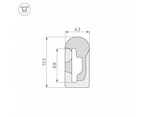 Короб накладной гибкий Arlight WPH 040826