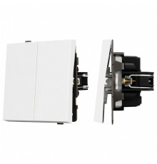 Выключатель двухклавишный без рамки Arlight SWT 054058