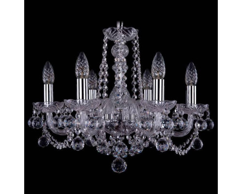 Подвесная люстра Bohemia Ivele Crystal 1402 1402/6/160/Ni/Balls