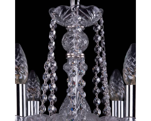 Подвесная люстра Bohemia Ivele Crystal 1402 1402/6/160/Ni/Balls