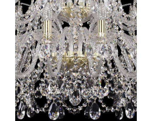 Подвесная люстра Bohemia Ivele Crystal 1411 1411/16+8/360/2d/G