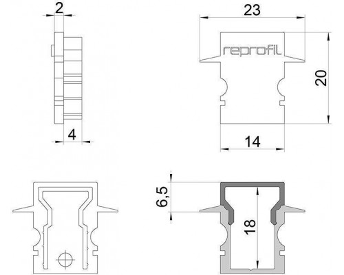 Набор из 10 заглушек для профиля Deko-Light H-ET-02-08 979141