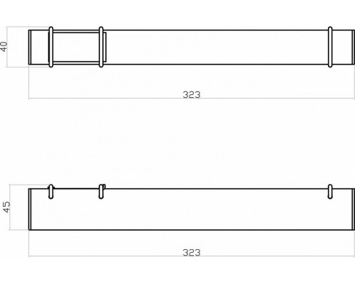 Накладной светильник Denkirs BELTY LINEAR DK5574-BK