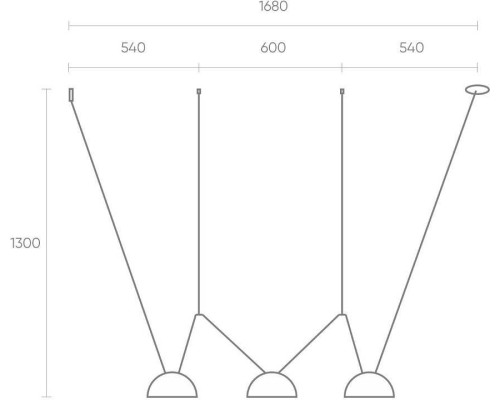 Комплект трековой системы Denkirs Belty SET светло-серый DK55SET01-01-LG