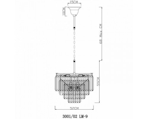 Подвесной светильник Divinare Nova 3001/02 LM-9