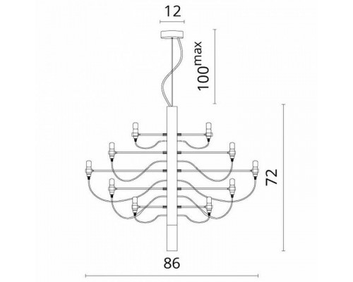 Подвесная люстра Divinare Molto 8030/02 LM-30