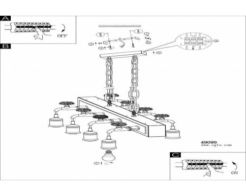 Подвесной светильник Eglo ПРОМО Golscliff 49099