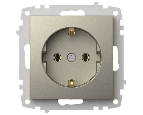 Розетка с заземлением, без рамки Elbi Eleсtriс Zena Vega 609-011400-217