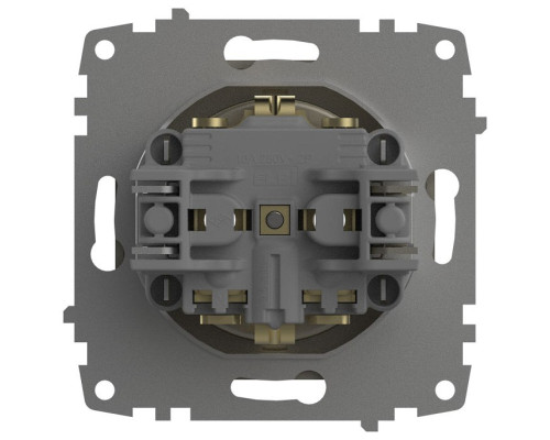 Розетка с заземлением, без рамки Elbi Eleсtriс Zena Vega 609-011400-217