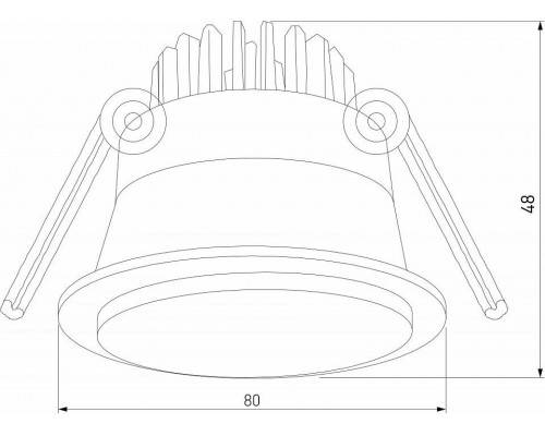 Встраиваемый светильник Elektrostandard Mils a064269