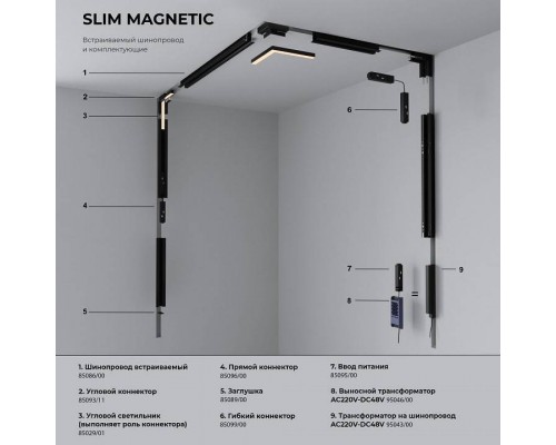 Накладной светильник Elektrostandard Slim Magnetic a067370