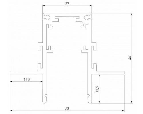 Трек встраиваемый Elektrostandard Slim Magnetic a067496