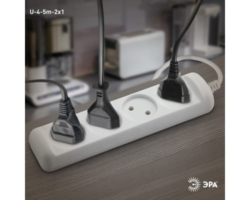 Удлинитель Эра  U-4-5m-2x1